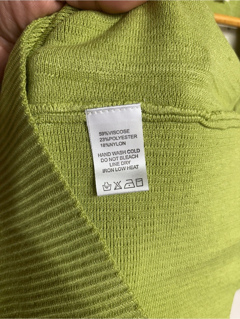 ee:some • Lime Green Ribbed Sleeveless Polo Mini Dress Large BUY NOW PRICE - Picture 8 of 9